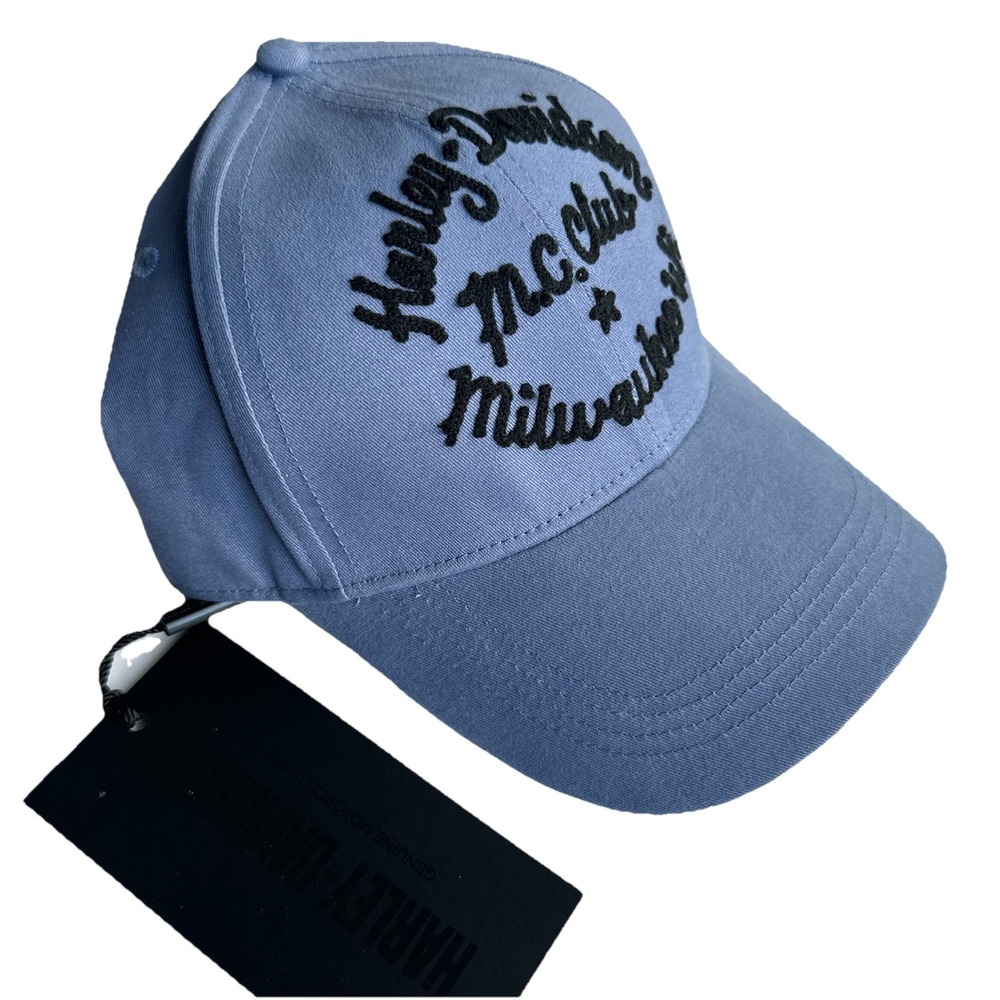 Harley Davidson Women's Baseball Cap Club Crew Blue One Size Adjustable NWT